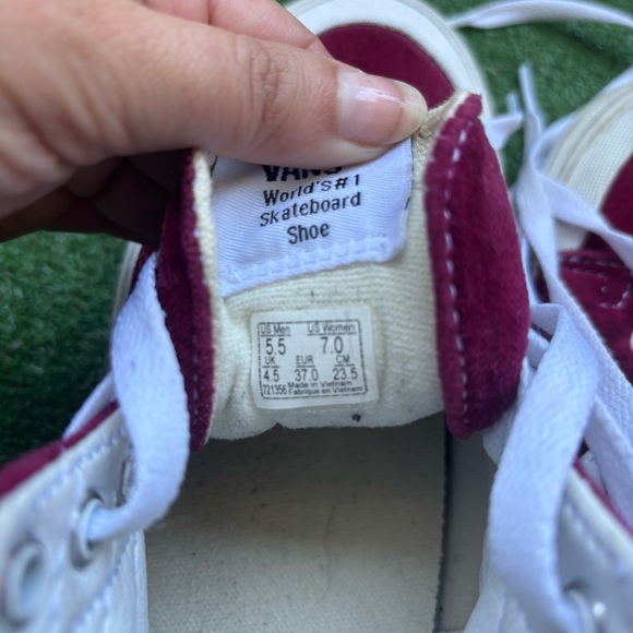 VANS SK8 Hi Beet Red Suede Retro Skateboard Shoes Size 5.5 Men 7 Women - Picture 6 of 7